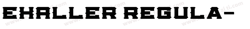 EXALLER Regula字体转换